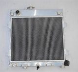 Aluminum radiator & fan for 1982-1991  BMW E30 M10 316i 318i MT 1982 1983 1984 1985 1986 1987 1988 1989 1990 1991