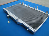GPI 2 ROW Aluminum Radiator & fans for 2002-2006 Acura RSX Integra DC5 2.0L L4 MT 2002 2003 2004 2005 2006