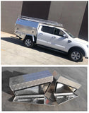 GPI 30"× 10"×18" Aluminium Pair Of 4X4 Toolboxes Under Body Tool Box Under Tray 4WD MRT2S
