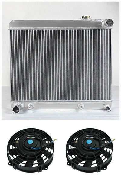Aluminum Radiator & Fans For 1961 1962 1963 Buick Electra Invicta Wildcat V8 Engine AT
