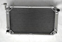 4 ROW Aluminum Radiator & fans FOR NISSAN PATROL GQ SAFARI 2.8&4.2L DIESEL Y60 TD42 AT