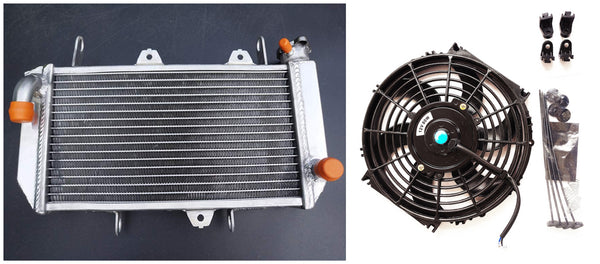 GPI Aluminum Radiator & Fan For 2014-2020 Yamaha YFZ450R YFZ450REL YFZ450RSE/YFZ 450 R YFZ 450 REL YFZ 450 RSE 2014 2018 2015 2016 2017 2018 2019 2020