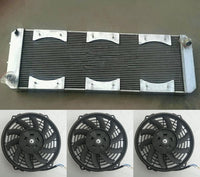 Alunimum Radiator & Shroud & Fans For 1988-2004 LOTUS Esprit S4/SE/S4s/V8/GT/ GT3