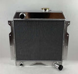 3 Row Aluminum Radiator For 1954-1964 Jeep Willys 6-22 Utility Wagon Truck 3.7 6 Cyl 1955 1956 1957 1958 1959 1960 1961 1962 1963