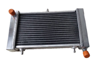 GPI Aluminum radiator & red hose For 1995-2010 Aprilia RS125 RS 125  Tuono 125 PY RD SF MP 1996 1997 1998 1999 2000 2001 2002 2003 2004 2005 2006 2007 2008 2009