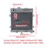 Aluminum radiator for 1982-1991 
 BMW E30 M10 316i 318i MT 1982 1983 1984 1985 1986 1987 1988 1989 1990 1991