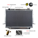 GPI Racing 50mm Aluminum radiator FOR LEXUS LX450 1996-1997 / TOYOTA LAND CRUISER 1993-1997 4.5L MT 1993 1994 1995 1996 1997