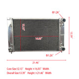 GPI Racing ALUMINUM RADIATOR FOR 1982-1995  VW GOLF GTI JETTA MK2 MK II 1.6 8V & 1.8 16V MT 1982 1983 1984 1985 1986 1987 1988 1989 1990 1991 1992 1993 1994 1995