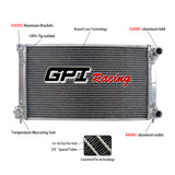 GPI Racing Aluminum ALLOY Radiator FOR 1980-1992 VW Golf/Rabbit/Scirocco GTI MK1/2 8V/16V M/T 1980 1981 1982 1983 1984 1985 1986 1987 1988 1989 1990 1991 1992