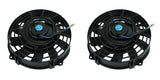 GPI 2pcs  7" 12V Slim Radiator Cooling Thermo Fan & Mounting kit MGA/MGB GT  Brand New