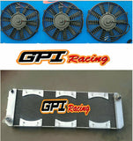 Alunimum Radiator & Shroud & Fans For 1988-2004 LOTUS Esprit S4/SE/S4s/V8/GT/ GT3