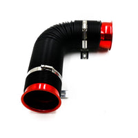 RED Universal 3'' Flexible Car Cold Air Intake Hose Filter Pipe Telescopic Tube Kit