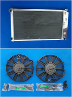 GPI 3 Rows Aluminum Radiator & TWO FANS for 1967-1980 GM / Chevy 1967 1968 1969 1970 1971 1972 1973 1974 1975 1976 1977 1978 1979 1980