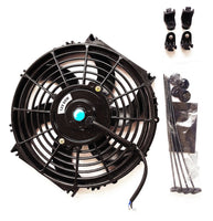 GPI 2 X 10" inch 12V Pull/Push Slim Radiator Electric Cooling Thermo Fan+Mounting Kits