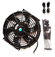 GPI 10" inch 12V Pull/Push Slim Radiator Electric Cooling Thermo Fan+Mounting Kits