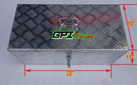 GPI 23"X11"X10" Aluminum Pickup Truck Trunk Bed Tool Box Trailer Storage+Lock