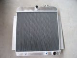 GPI 3 ROW ALUMINUM RADIATOR + Fan FOR 1955-1959 CHEVY PICKUP TRUCK V8  AT/MT 1955 1956 1957 1958 1959