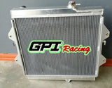 GPI 3 Core 52mm Aluminum Radiator & fan For  1997-2005 TOYOTA Hilux RZN149 - RZN174 2.7L Petrol 1997 1998 1999 2000 2001 2002 2003 2004 2005