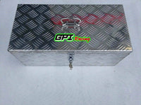 GPI 23 Inch 23"x11"x10" Aluminum Trailer Tool Box Chest Box Pickup Truck Bed Storage Toolbox for RV, Truck & Trailer with Side Handle, Lock and 2 Keys