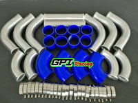 GPI 2.5" 64mm 12PCS  Aluminum Universal Intercooler Turbo Piping pipe Kit