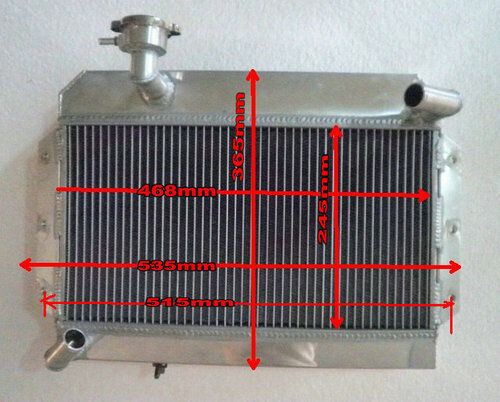 GPI 56MM CORE Aluminum Radiator  FOR 1963-1968  MG MGB GT/ROADSTER 1963 1964 1965 1966 1967 1968