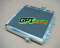 GPI 3 Core 52mm Aluminum Radiator & fan For  1997-2005 TOYOTA Hilux RZN149 - RZN174 2.7L Petrol 1997 1998 1999 2000 2001 2002 2003 2004 2005