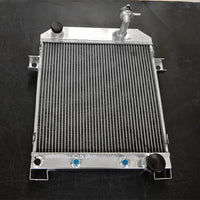 GPI  Aluminum Radiator & fan For Jaguar Mark 2 Daimler 2.5L V8; V8-250 saloon XK 1962-1967 AT 1962 1963 1964 1965 1966 1967