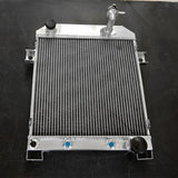 GPI  Aluminum Radiator & fan For Jaguar Mark 2 Daimler 2.5L V8; V8-250 saloon XK 1962-1967 AT 1962 1963 1964 1965 1966 1967