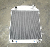 Aluminum Radiator & fan Fit 1924-1927 Ford Model T/bucket hot rod w/Chevy 350 V8 1924 1925 1926 1927