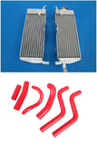 GPI Aluminum radiator + silicone hose FOR 1988-1989 Honda CR250R/CR 250 R 2-stroke 1988 1989