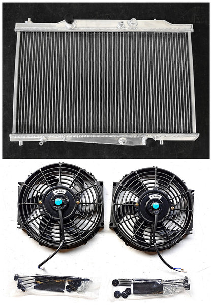 GPI Aluminum Radiator & fans For 2014-2018 Ford Fiesta ST ST180 B3 L4 1.6L TURBO GTDI MT  2014 2015 2016  2017 2018