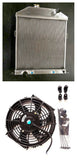 GPI  Aluminum Radiator & Fan For 1942-1948 Ford/Mercury Cars With Ford Engine 1943 1944 1945 1946 1947 1948