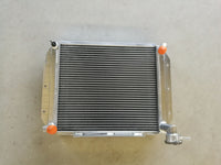 GPI 62MM ALUMINUM  RADIATOR CUSTOM  & fan FOR MG MGA 1500,1600, 1622, DE LUXE MT 1955-1962 1955 1956 1957 1958 1959 1960 1961 1962