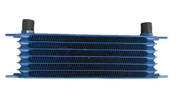 GPI Blue Universal Alu 7 Row AN10 Engine Transmission 262mm Oil Cooler Trust Style