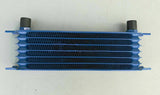 GPI Blue Universal Alu 7 Row AN10 Engine Transmission 262mm Oil Cooler Trust Style