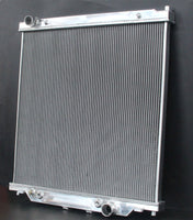 GPI  Aluminum Radiator& FANS FOR 2003-2007 Ford 6.0L Powerstroke F250 F350 F450 F550 trucks equipped 2003 2004 2005 2006 2007