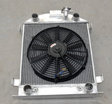 GPI  3 Row Aluminum Radiator & fan For 1928 1929 Ford Model A w/Flathead Engine V8