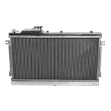 GPI  Aluminum radiator & fans for 1990-1997 Mazda Eunos/Miata/MX-5 1.6i 1.8i B6ZE(RS) BP I4  1990 1991 1992 1993 1994 1995 1996 1997