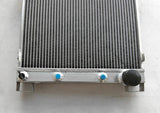 GPI  Aluminum Radiator & fan For Jaguar Mark 2 Daimler 2.5L V8; V8-250 saloon XK 1962-1967 AT 1962 1963 1964 1965 1966 1967