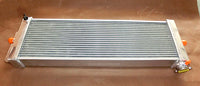 GPI 32" x10" x 3.5" Universal Aluminum Heat Exchanger Air to Water Intercooler+cap & FANS