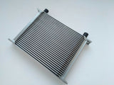 GPI Universal 30 Row AN-10AN Universal Engine Transmission Oil Cooler Silver