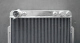 GPI 56MM Core Aluminum Radiator+Fan For 1940 1941 Chevy STREET ROD 3.5L L6 Polished AT / MT