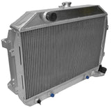 GPI 3 ROW Aluminum Radiator & fans FOR 1970-1975   Nissan Datsun 240Z 260Z L24 L26 AT  1970 1971 1972 1973 1974 1975