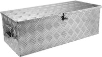 GPI 30 inch Aluminum Truck Pickup Camper Tool Box Trailer Flatbed RV Storage Tread w/Lock 30"x13"x10"