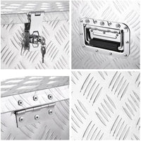 GPI 30 inch Aluminum Truck Pickup Camper Tool Box Trailer Flatbed RV Storage Tread w/Lock 30"x13"x10"