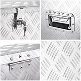 GPI 30 inch Aluminum Truck Pickup Camper Tool Box Trailer Flatbed RV Storage Tread w/Lock 30"x13"x10"