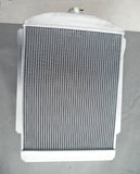 GPI 56MM Core Aluminum Radiator+Fan For 1940 1941 Chevy STREET ROD 3.5L L6 Polished AT / MT