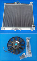 GPI Aluminum radiator  & fan for 1986-1988  mazda RX7 FC3S RX-7 FC-3S S4 MT 1986 1987 1988