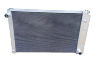 GPI 3 core aluminum radiator +fan for 1981-1990 Chevy C K P R V pickup Blazer 1981 1982 1983 1984 1985 1986 1987 1988 1989 1990