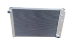 GPI 3 core aluminum radiator +fan for 1981-1990 Chevy C K P R V pickup Blazer 1981 1982 1983 1984 1985 1986 1987 1988 1989 1990